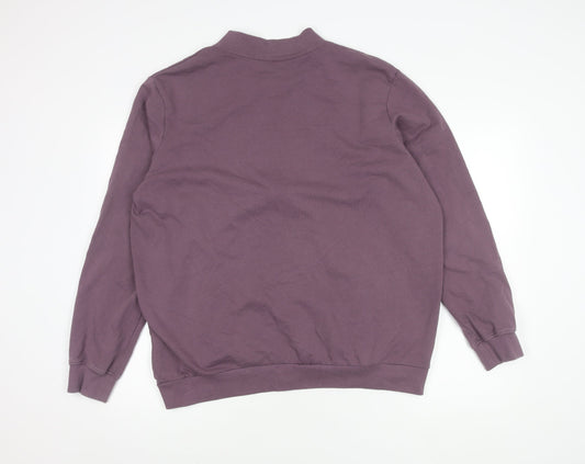 Cotton Traders Men's Purple XL Bomber Jacket