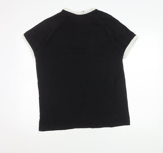 Adidas Men's Black L Sports T-Shirt, Short Sleeve