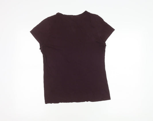 Tommy Hilfiger Women's Purple S Basic T-Shirt