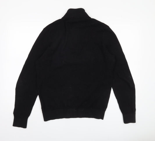 Jeff Banks Men's Black M Waffle-Knit Jumper