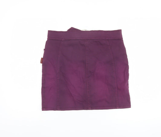 Kangaroo Poo Women's Purple Short Buckle Skirt Size 14