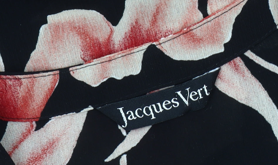 Jacques Vert Women's Black Floral Blouse, Size 12