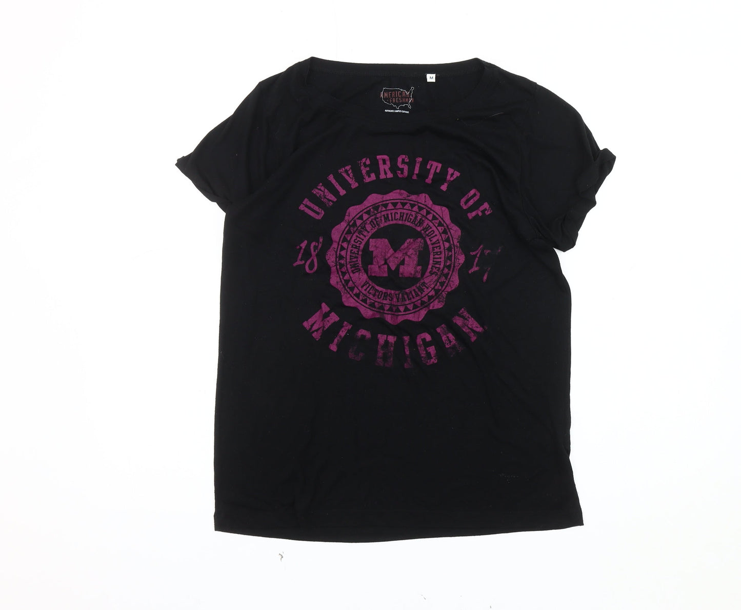 American Freshman Women's Black M University T-Shirt