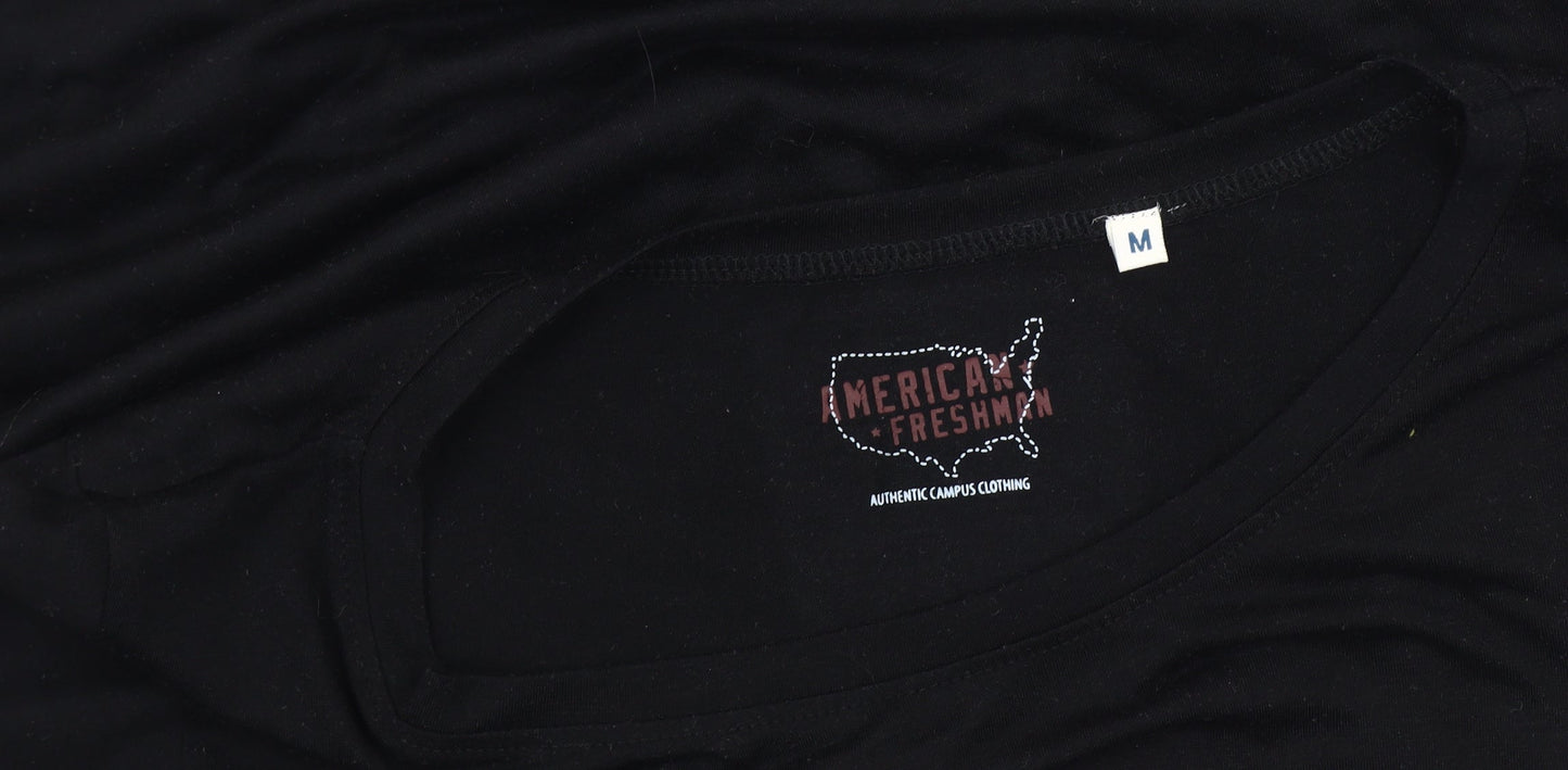 American Freshman Women's Black M University T-Shirt