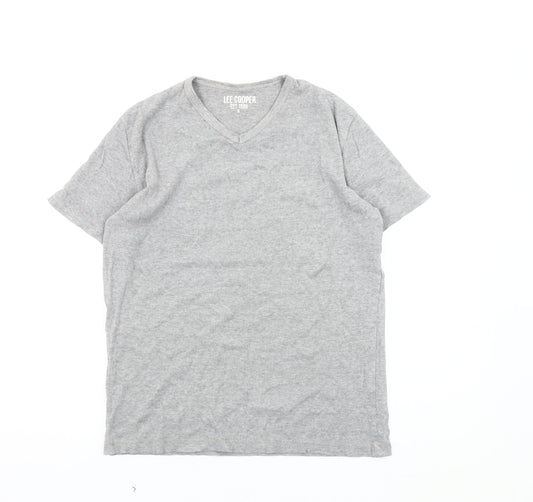 Mens UK Size S Lee Cooper Grey Cotton Blend T-Shirt