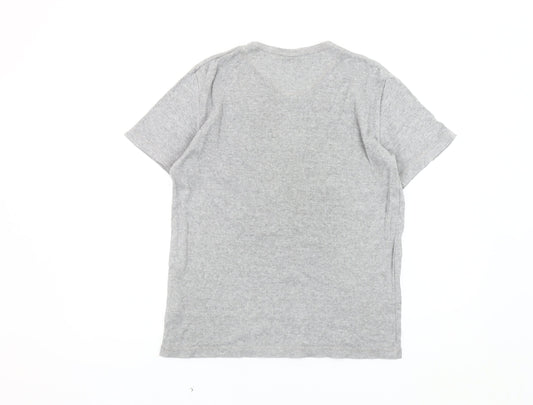 Lee Cooper Men's Grey V-Neck T-Shirt Size S