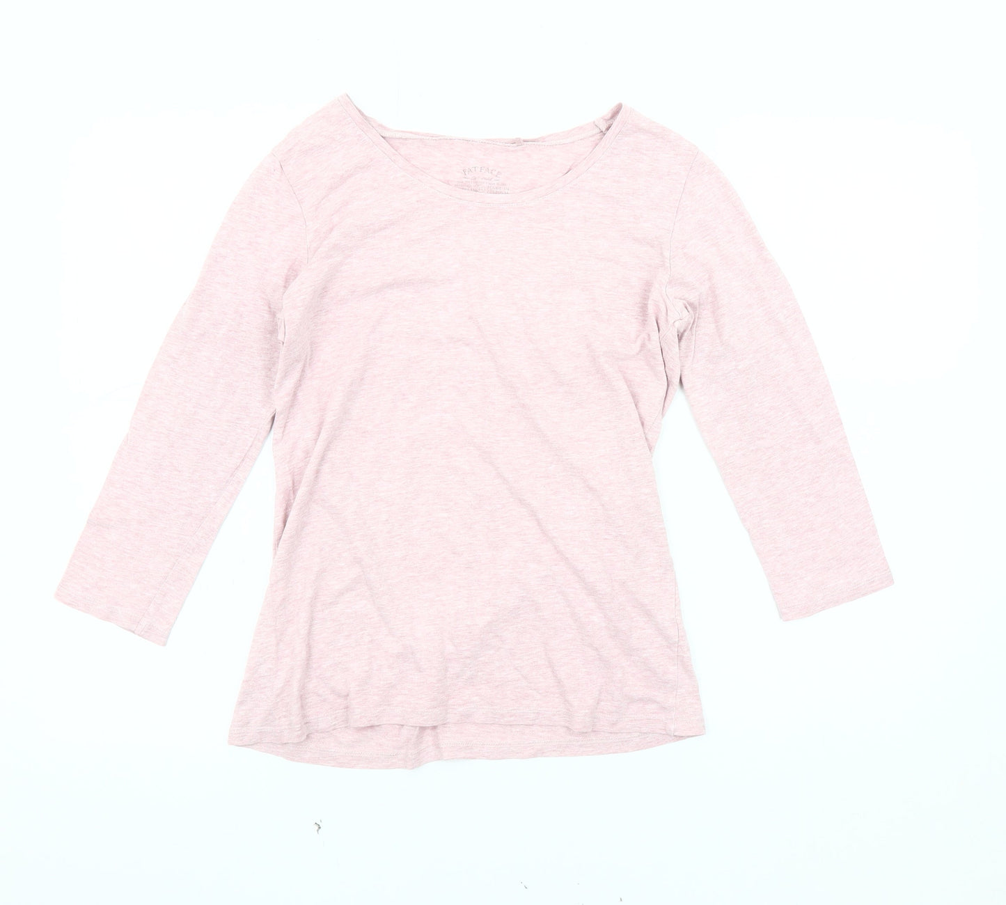 FatFace Women's Pink 3/4 Sleeve Basic T-Shirt