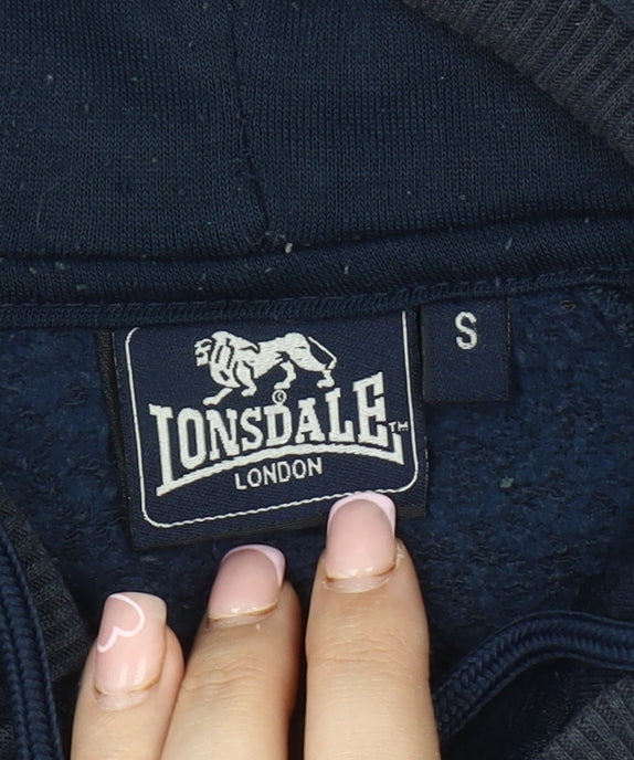 Lonsdale Men's Blue Hooded Jacket Size S