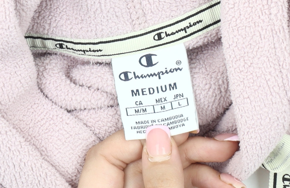 Champion Pink Pullover Hoodie, Unisex Adults Medium