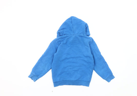 Puma Boys Blue Embroidered Hoodie XS