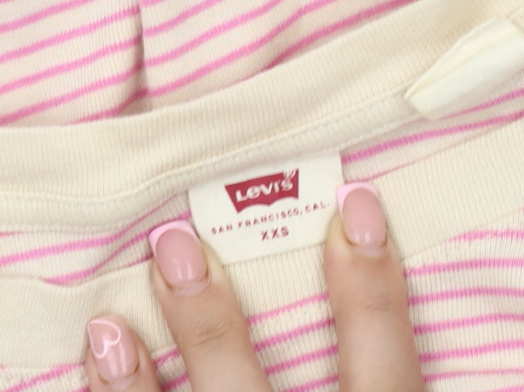Levi's Women's Multicoloured Striped T-Shirt 2XS