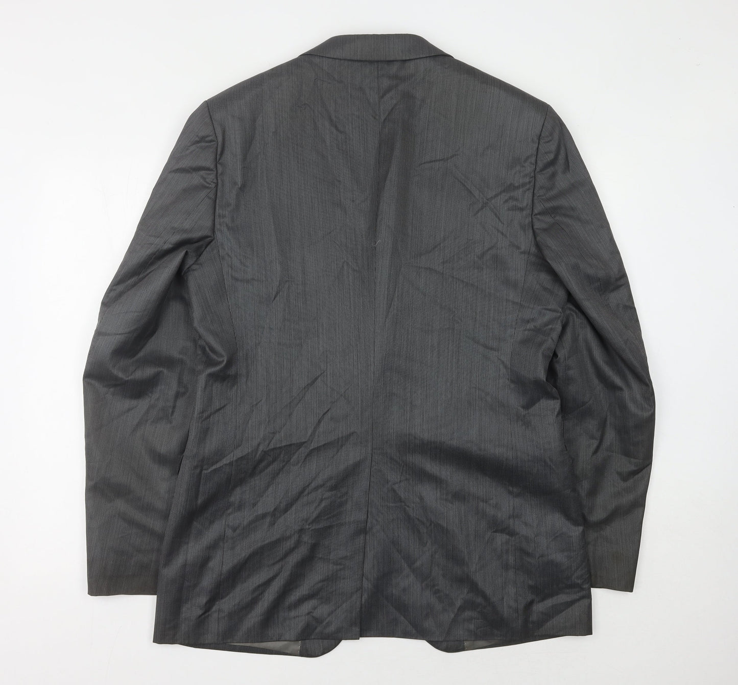 DKNY Men's Grey Long Blazer Jacket Size 42L