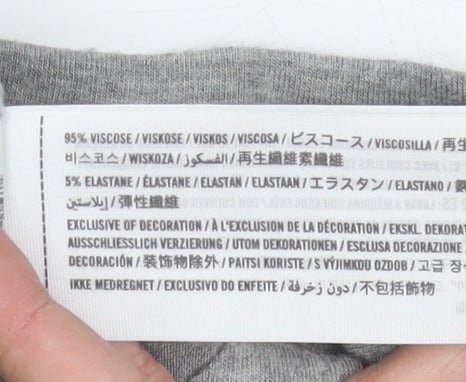 Hollister Women’s Grey XS T-Shirt - Casual Short Sleeve