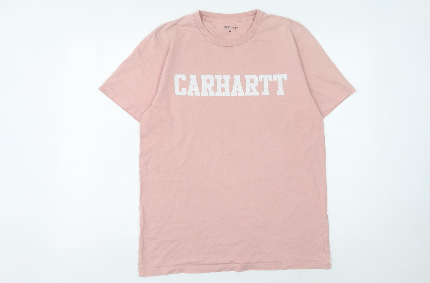 Carhartt Men’s Pink Medium Crew Neck Logo T-Shirt