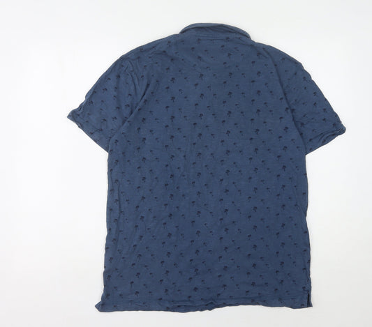Cargo Bay Men's Blue Polo Shirt M Short Sleeve