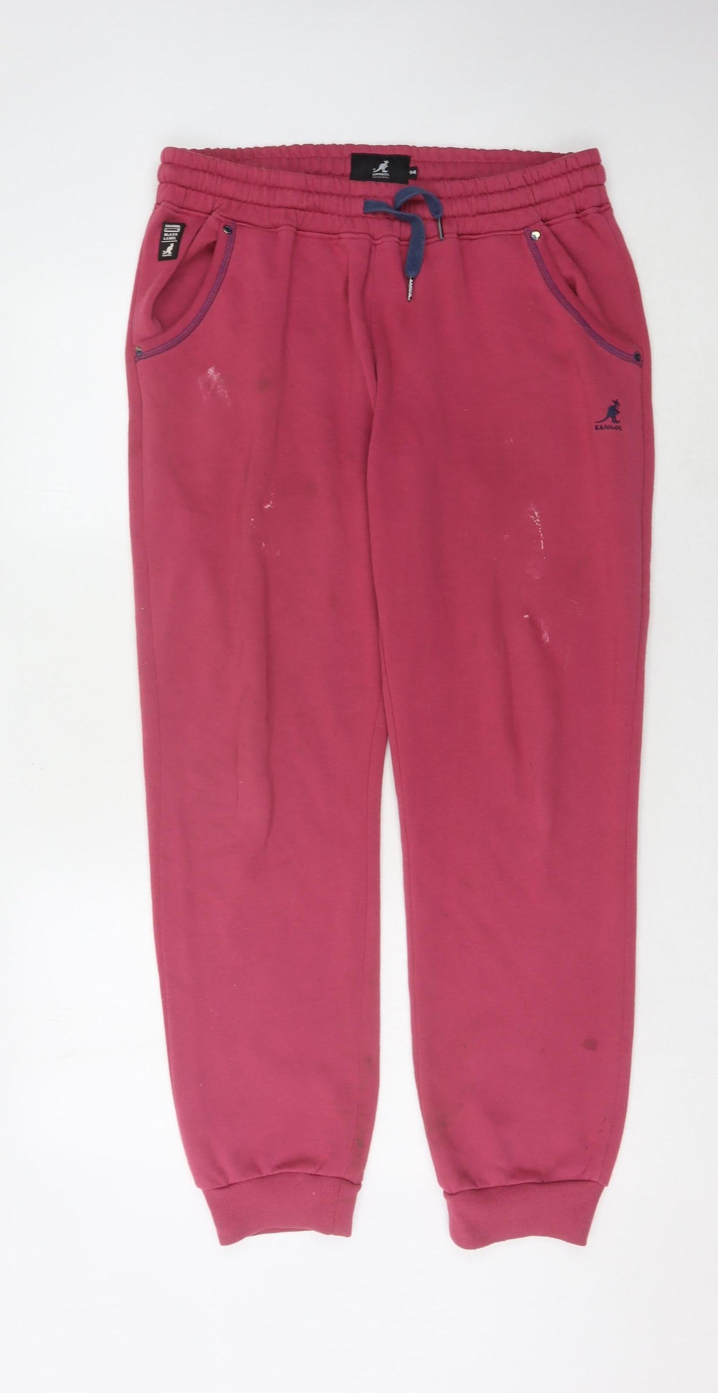 Kangol Women's Pink Jogger Trousers Size 14