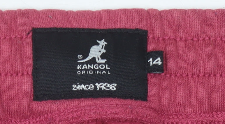 Kangol Women's Pink Jogger Trousers Size 14