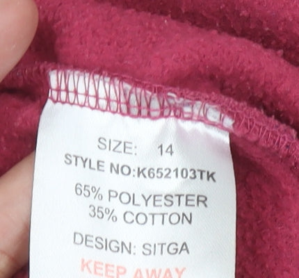 Kangol Women's Pink Jogger Trousers Size 14