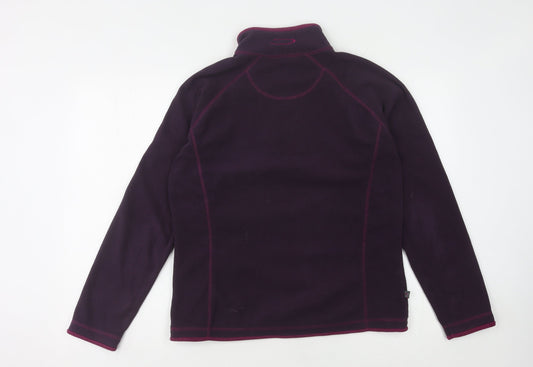 Womens UK 12 Mountain Life Purple Pullover Sweatshirt