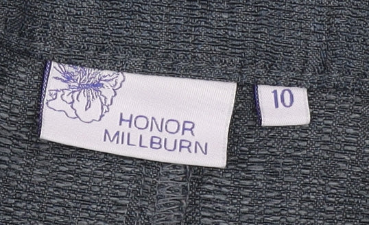 Additional view of Honor Millburn Women's Blue Straight Trousers, size 10