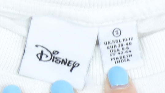 Disney Women’s White Stitch T-Shirt S Casual