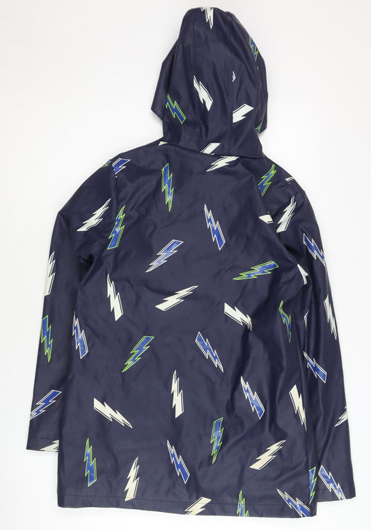 Jonas Boys Blue Lightning Rain Coat Jacket 12 Years