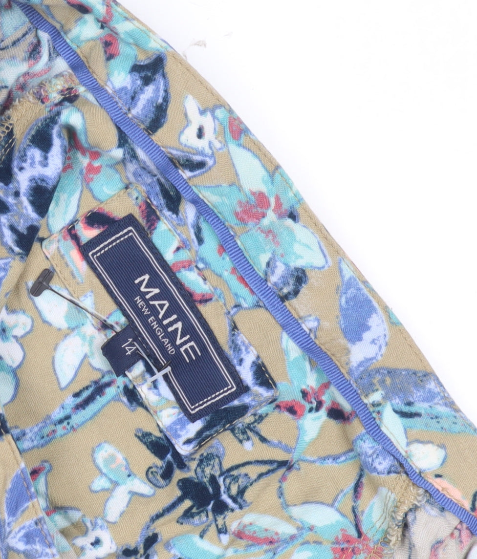Maine New England Womens Multicoloured Floral Blouse