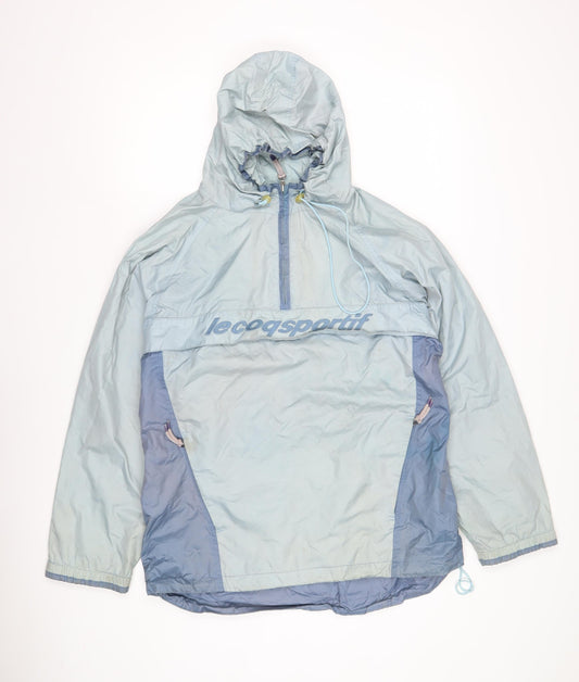 Le Coq Sportif Men's Blue XL Anorak Jacket Hooded