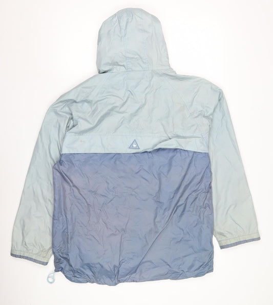 Le Coq Sportif Men's Blue XL Anorak Jacket Hooded