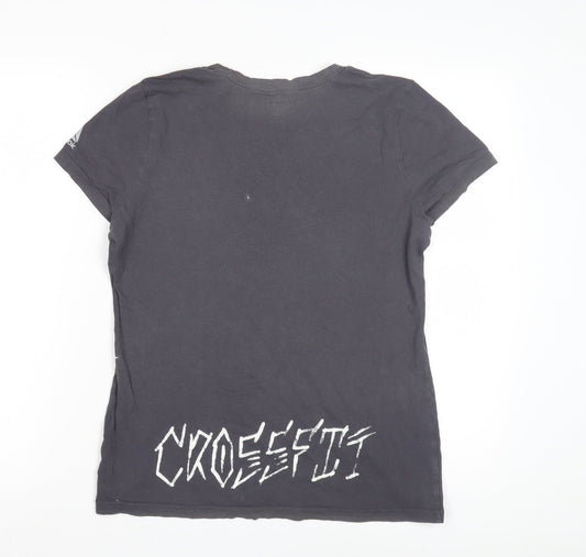 Reebok Unisex Black T-Shirt - L - Casual Crew Neck