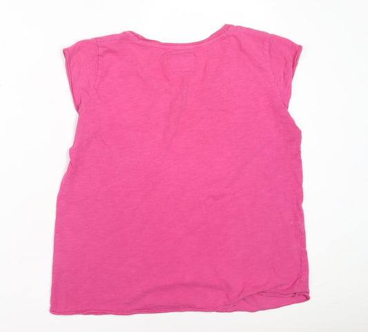 Superdry Women's Pink T-Shirt, Size M, Casual Style