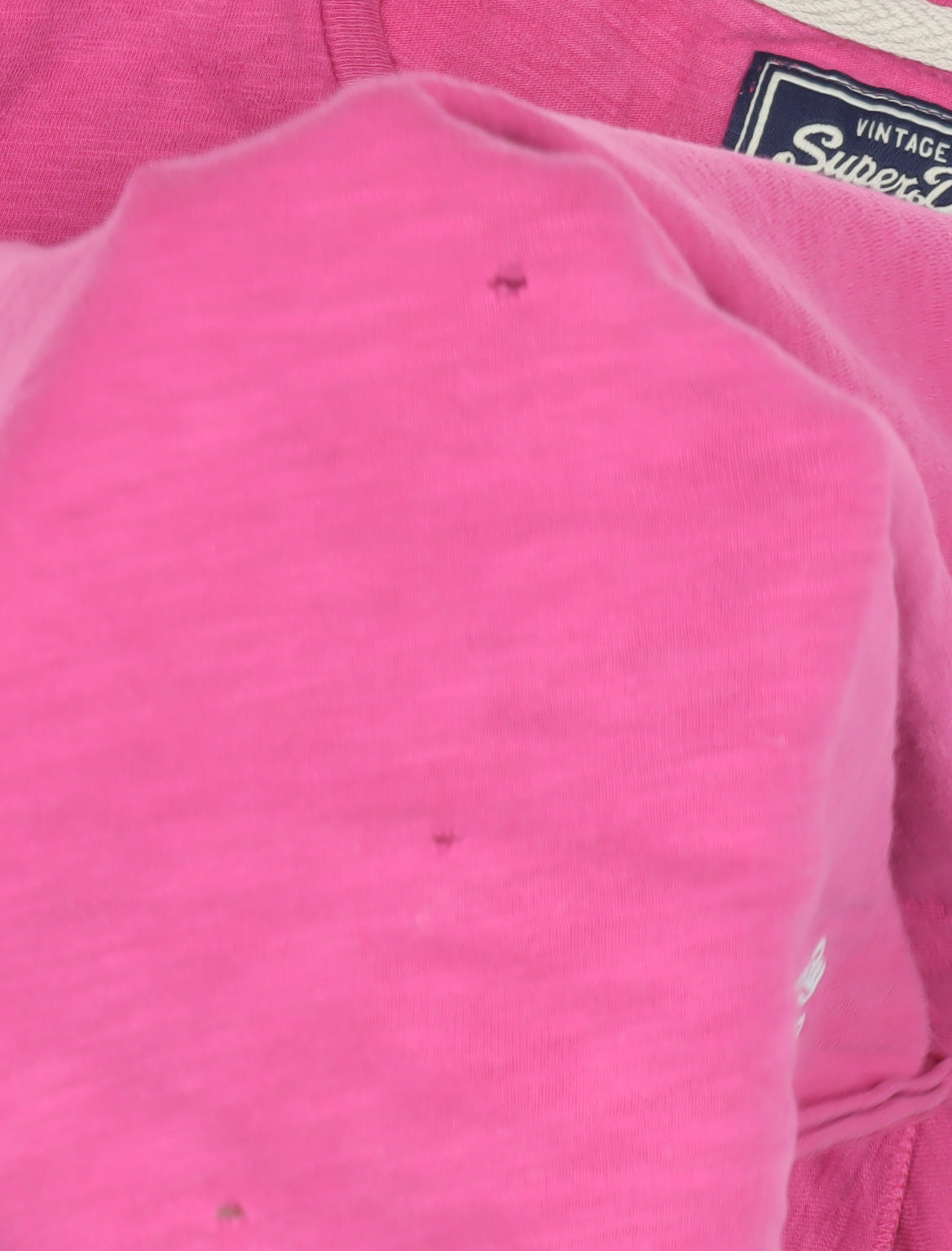Superdry Women's Pink T-Shirt, Size M, Casual Style