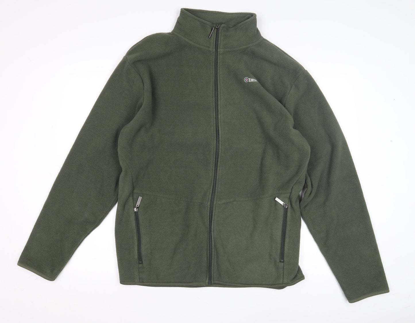 Lambretta Men's Green 2XL Fleece Jacket Zip Casual