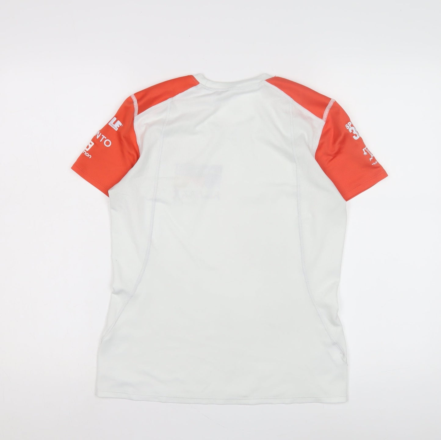 Salomon Women's White & Red T-Shirt, Size S, Activewear Top