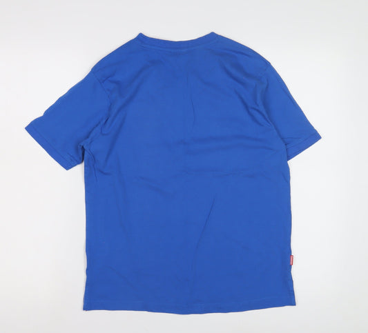 Slazenger Boys Blue Cotton T-Shirt V-Neck 13 Years