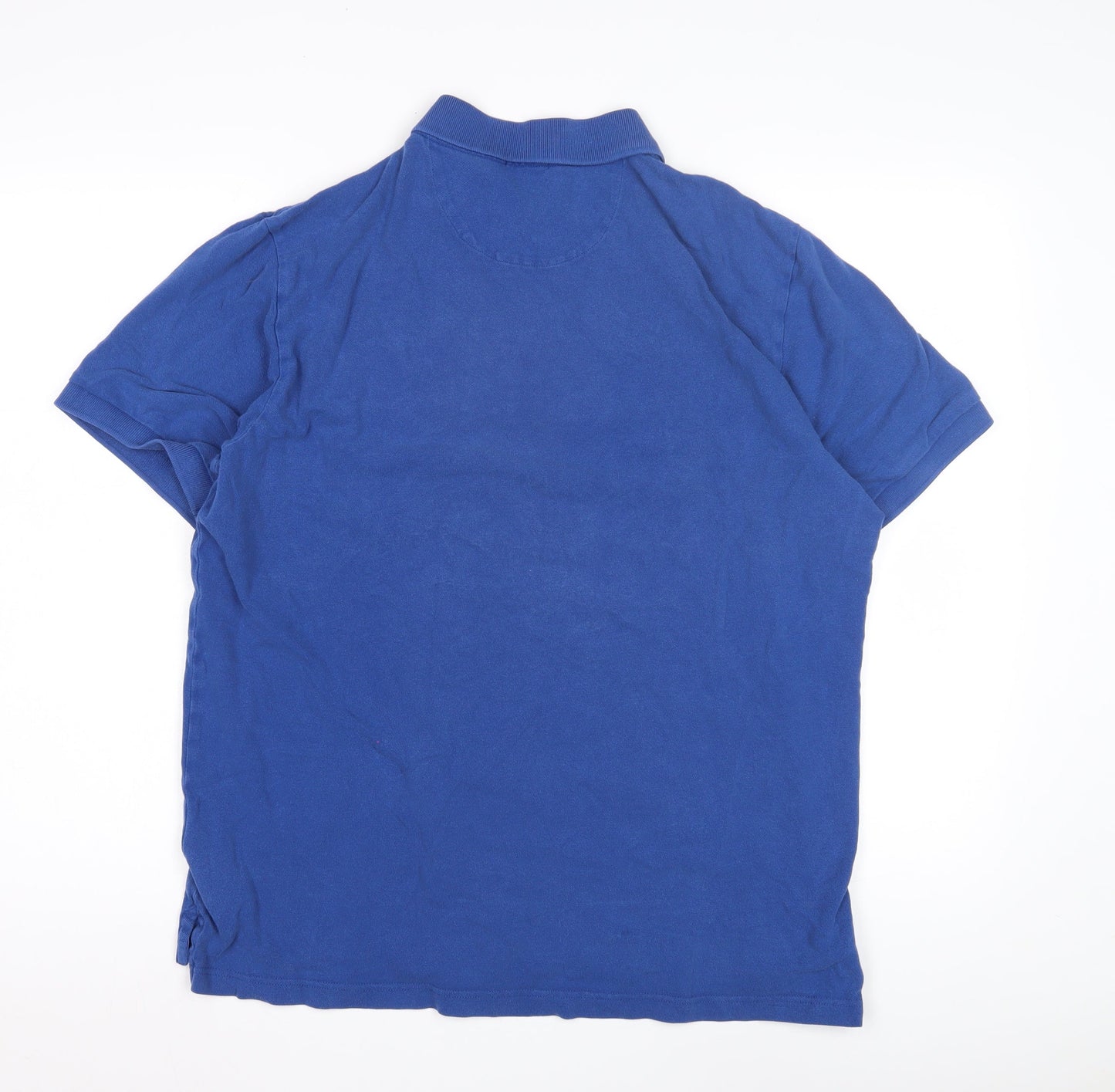 Jaeger Men's Blue Polo Shirt Large Short Sleeve
