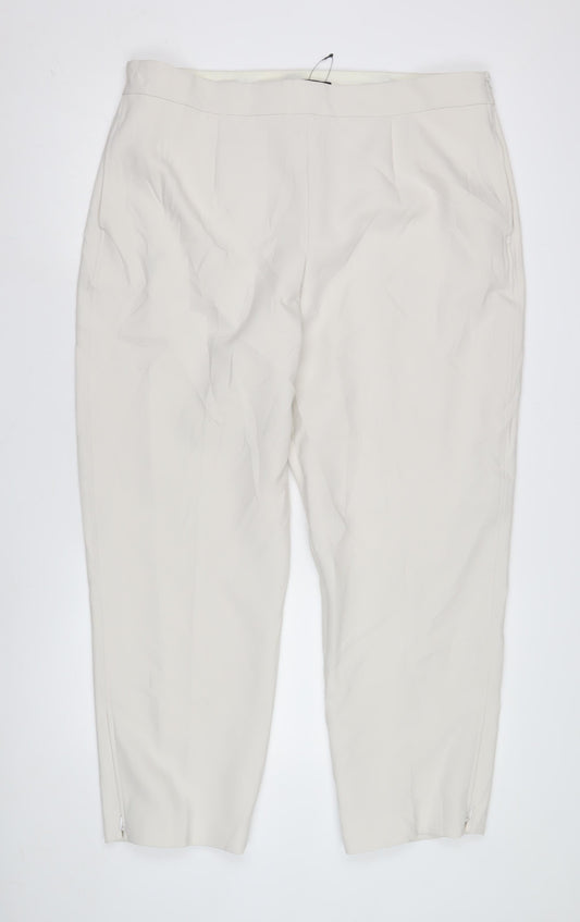 Marks and Spencer Women's Ivory Trousers Size 12