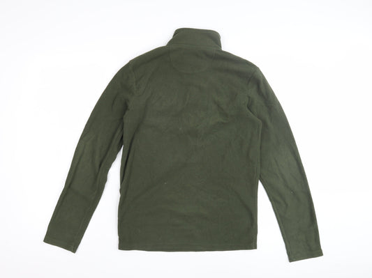 Peter Storm Men's XS Green Fleece 1/4 Zip Pullover