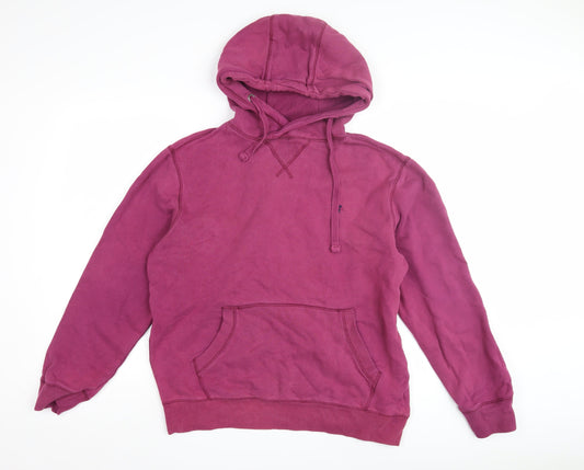 Additional front view of Crew Clothing Red Medium Pullover Hoodie