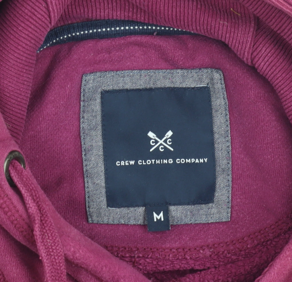 Crew Clothing Men's Red Medium Pullover Hoodie