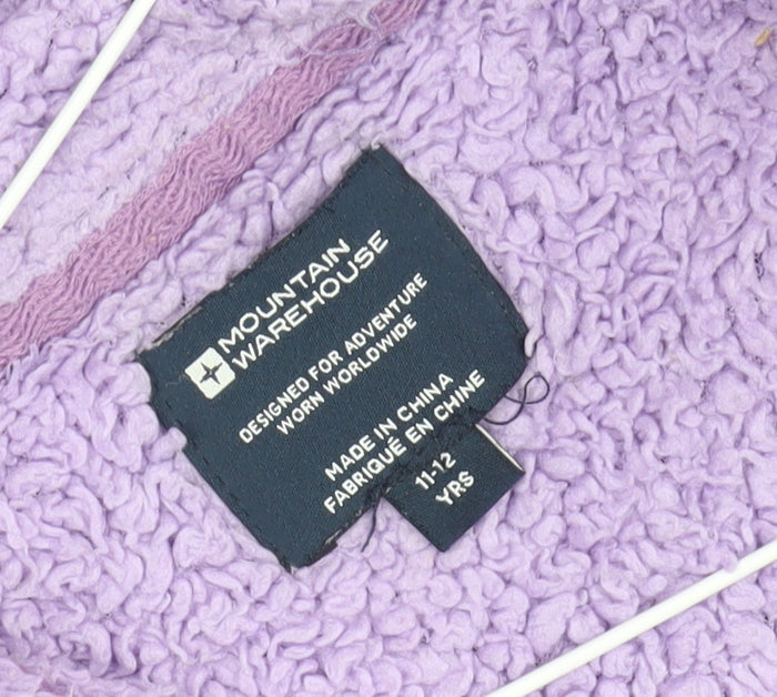 Mountain Warehouse Teens Purple Full Zip Hoodie 11-12 Yrs