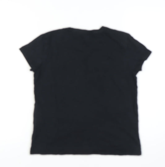 Levi's Women's Black T-Shirt Size S Casual Crew Neck