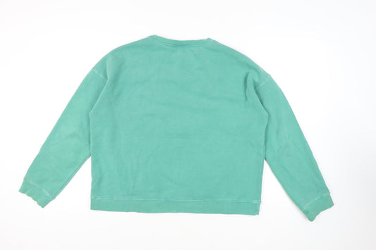 Womens UK 14 Regular TOG24 Green Pullover Sweatshirt