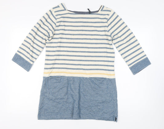 Seasalt Women's Multicoloured Size 10 Striped Shift Dress