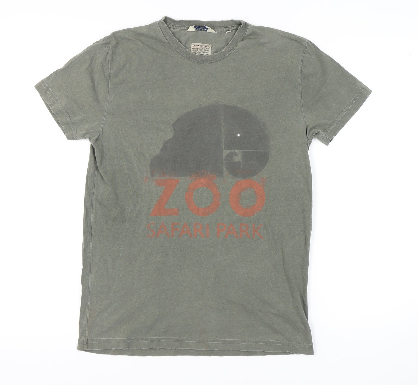 Scotch & Soda Green Safari T-Shirt L Unisex Adults