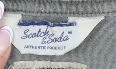 Scotch & Soda Green Safari T-Shirt L Unisex Adults