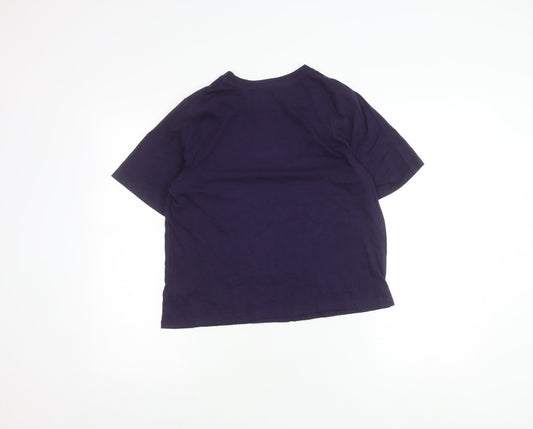 Harry Potter Unisex Purple Hogwarts T-Shirt Small