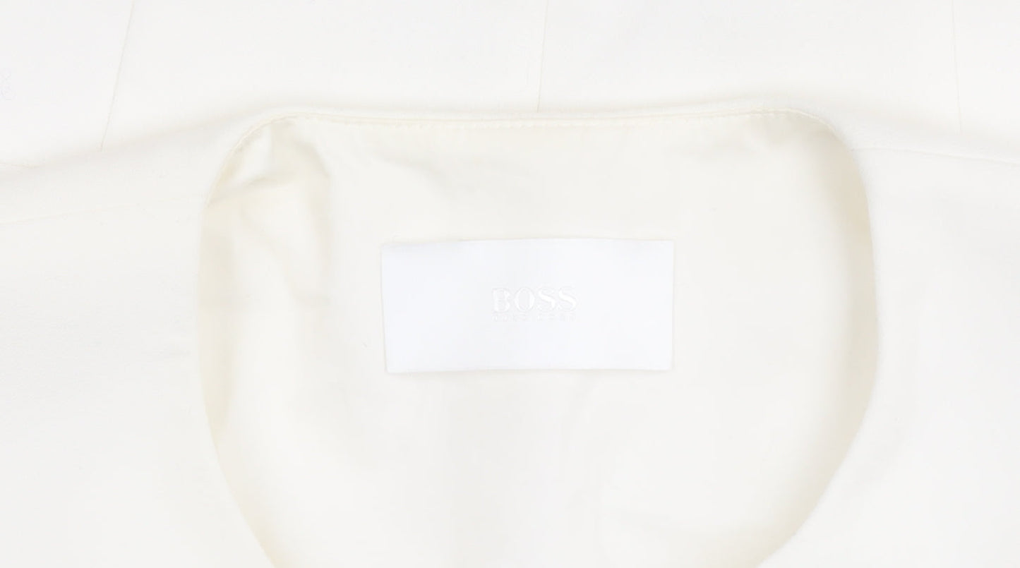 Hugo Boss Women's White Suit Jacket, UK 10, Lined