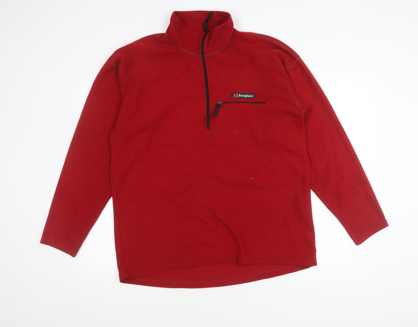 Berghaus Men's Red Fleece Zip Top, Large