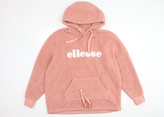 Ellesse Women’s Pink Pullover Hoodie M with Logo